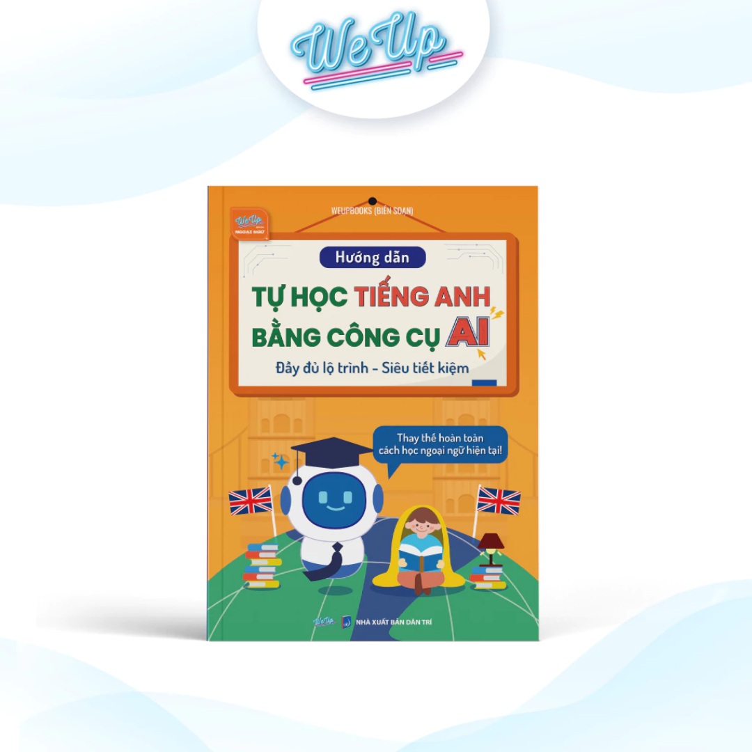 Combo 2 sách: Hướng dẫn tự học Tiếng Anh bằng công cụ AI, 1000 Từ vựng và 500 Câu giao tiếp Song ngữ Anh - Trung