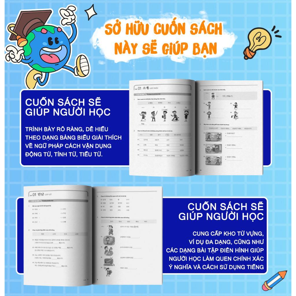Sách - Tiếng Hàn Tổng Hợp Dành Cho Người Việt Nam - Sơ Cấp 1 - Sách Bài Tập - Bản Đen Trắng - MCBooks