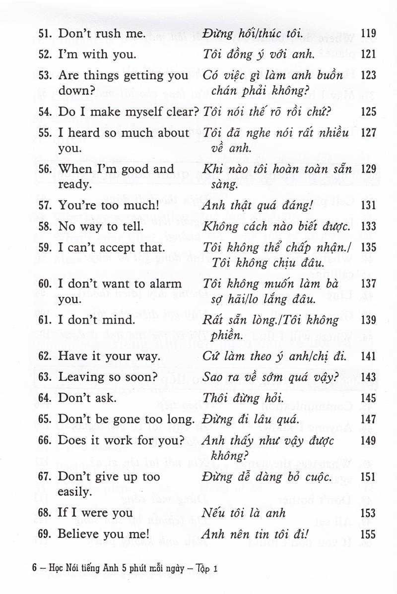 Học Nói Tiếng Anh 5 Phút Mỗi Ngày - Tập 1 (Kèm CD)