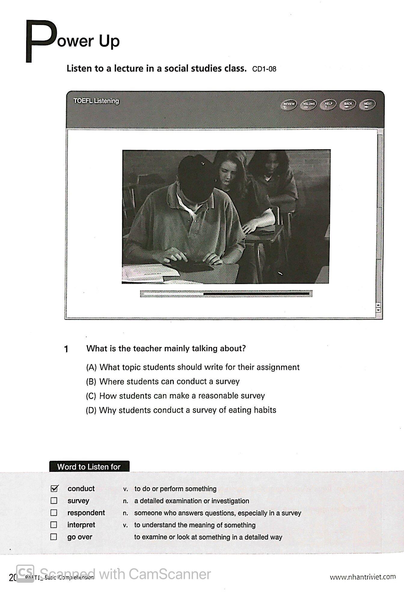 TOEFL iBT Activator Listening Advanced (Kèm CD)