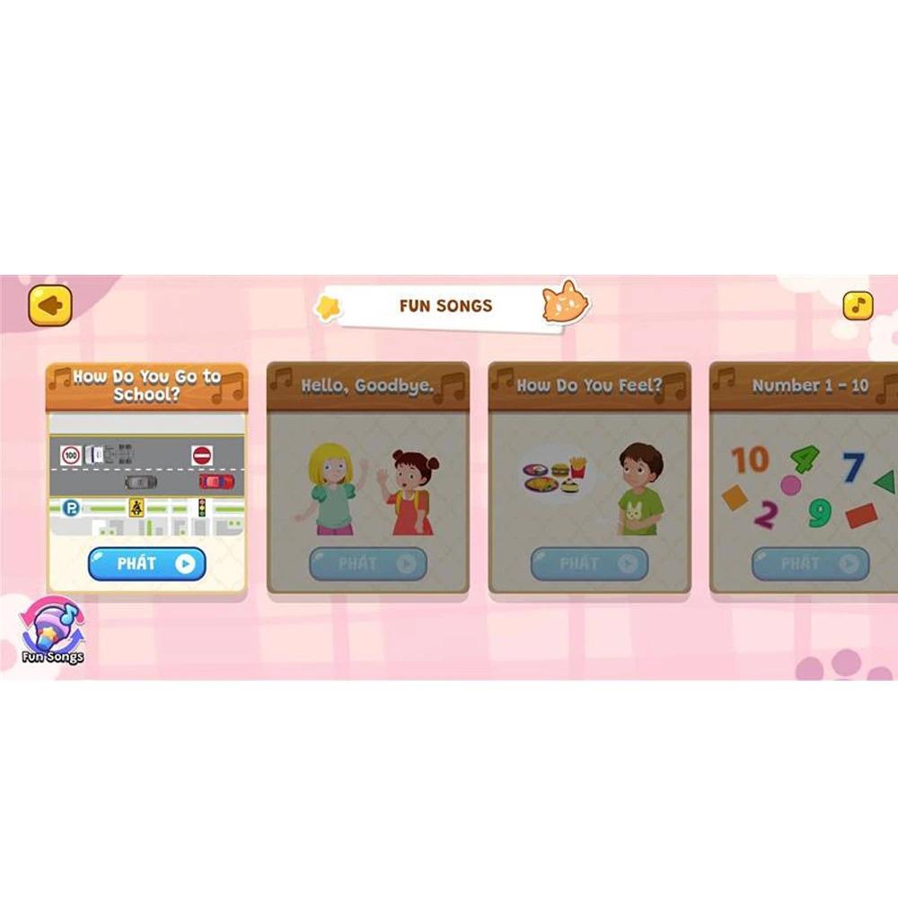 Gói Edufun Premium Level 2 (Thẻ Học Tiếng Anh EDUFUN + Tặng Kèm Sách Học Sinh, Sách Bài Tập, 2 Cuốn Truyện)