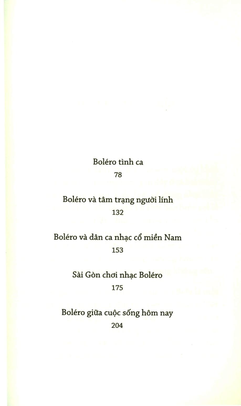 Lắng Nghe Giai Điệu BOLÉRO