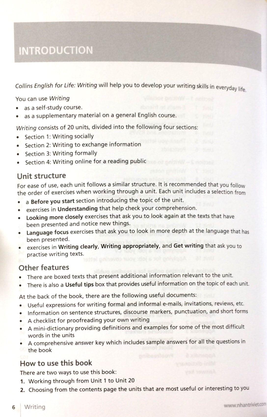 Collins English For Life - Writing B1 + Intermediate