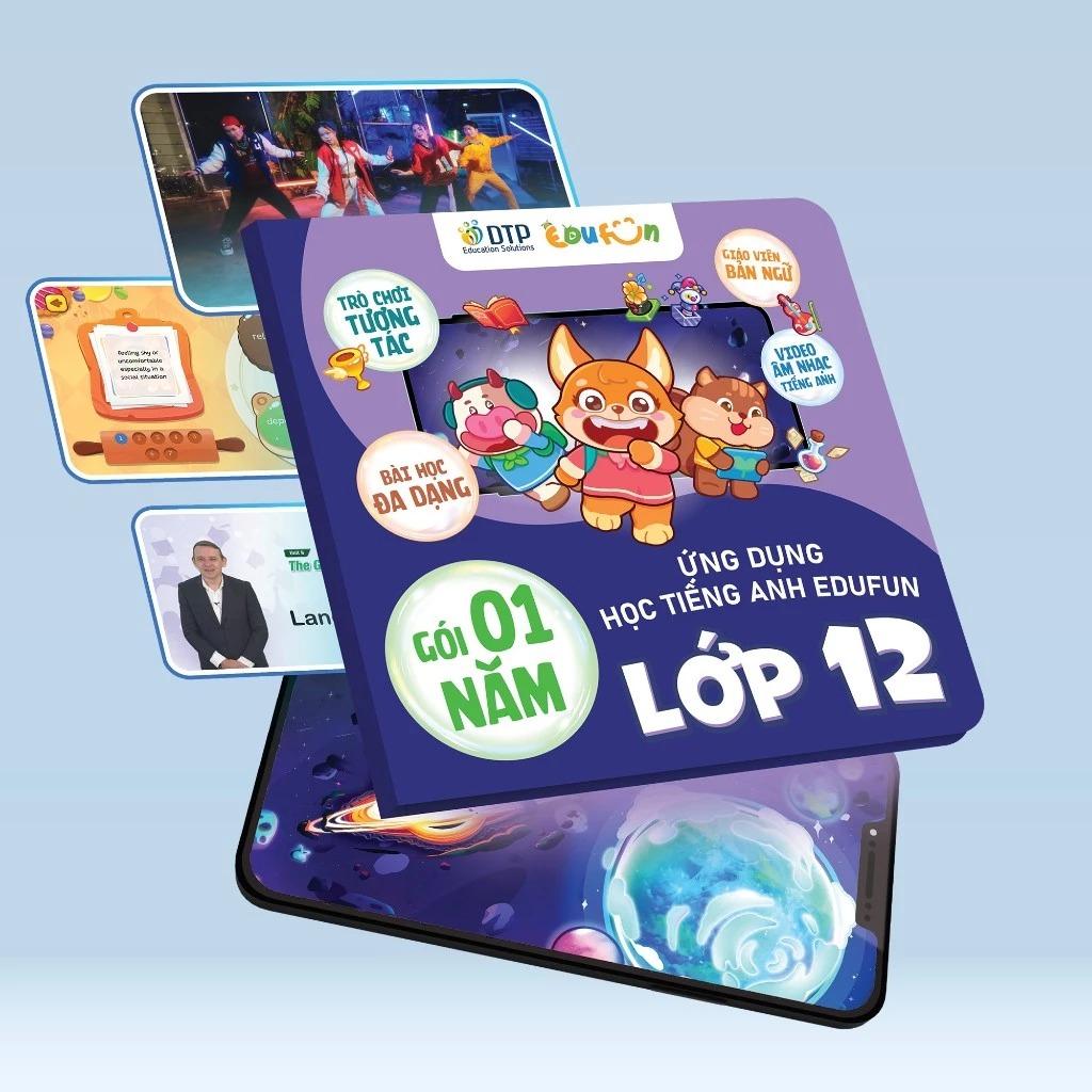 Gói Edufun Premium Level 12 (Thẻ Học Tiếng Anh EDUFUN + Tặng Kèm Sách Học Sinh, Sách Bài Tập, 2 Cuốn Truyện)