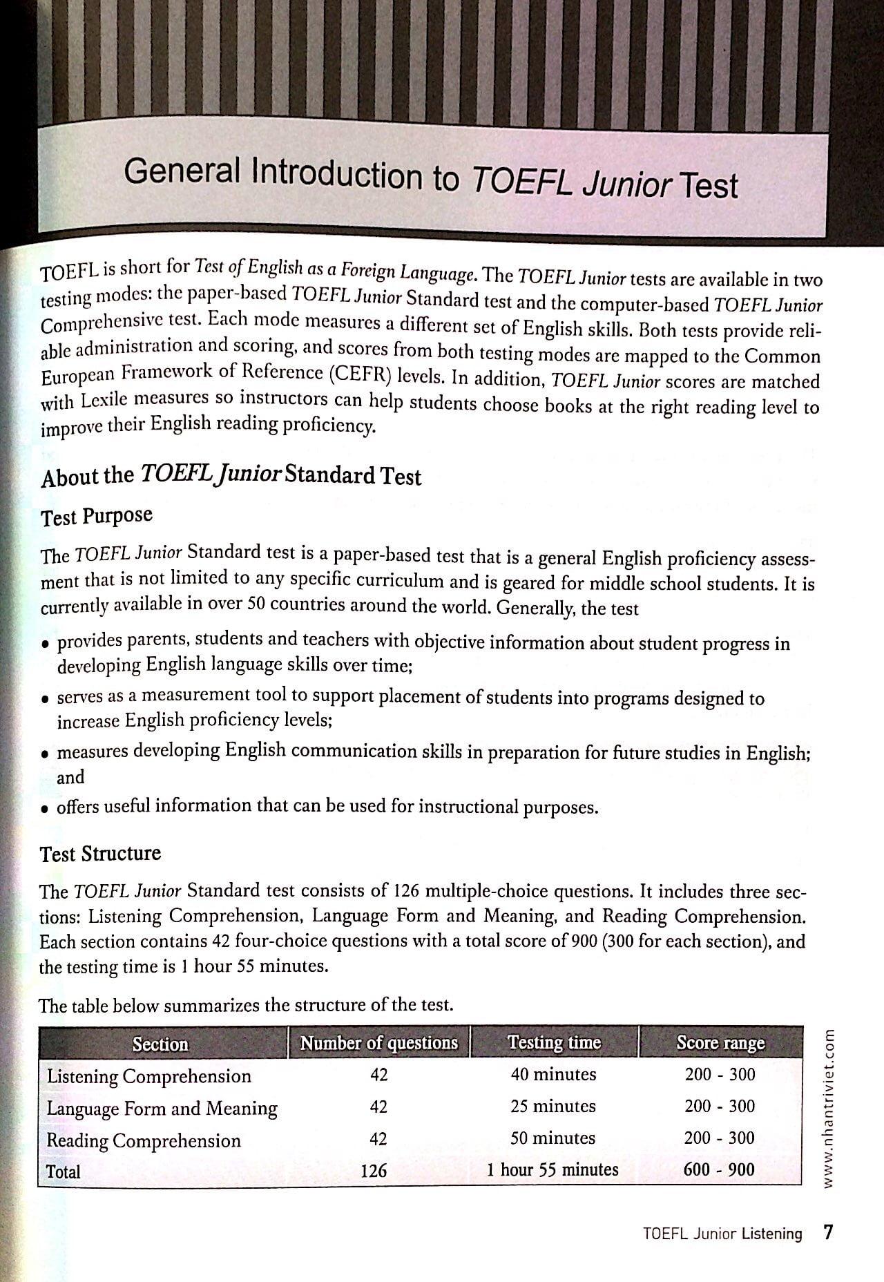 TOEFL Junior Listening (Kèm CD)
