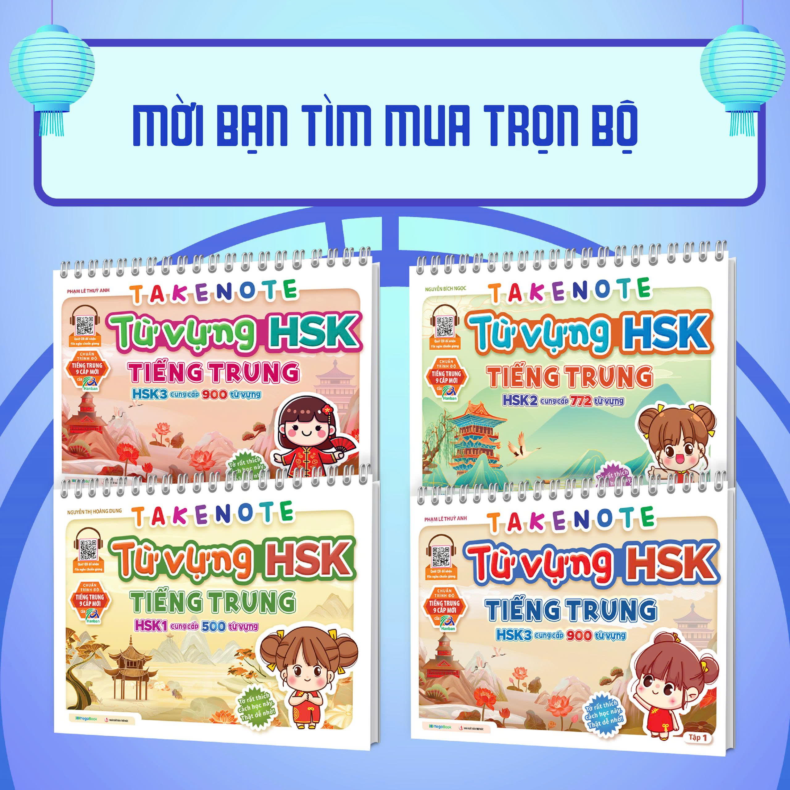 Takenote: Từ vựng HSK 1-2-3 Tiếng Trung
