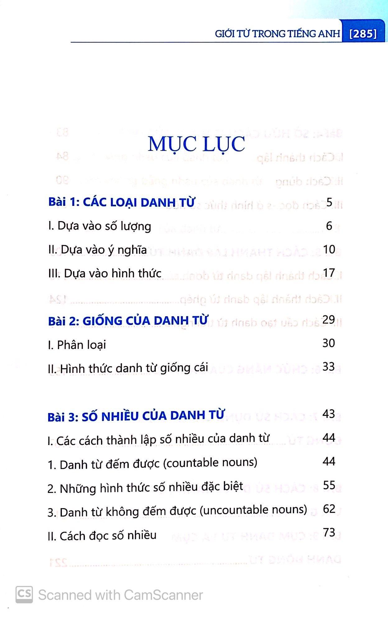 Danh Từ Trong Tiếng Anh