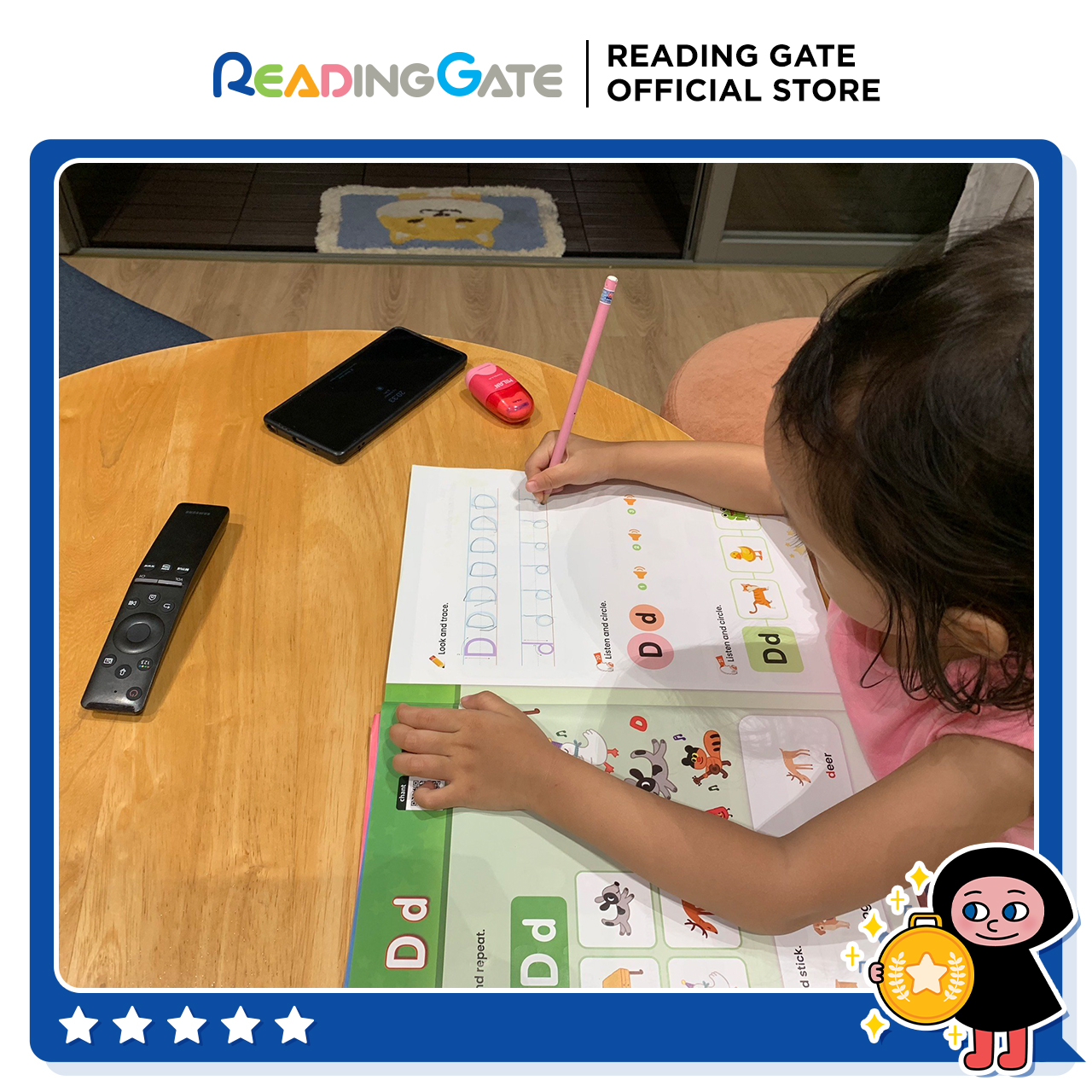 Sách DODO ABC WORKBOOK - PHONICS 3 READING GATE Cho Bé Từ 5 Đến 8 Học Ngữ Âm, Đánh Vần Tiếng Anh