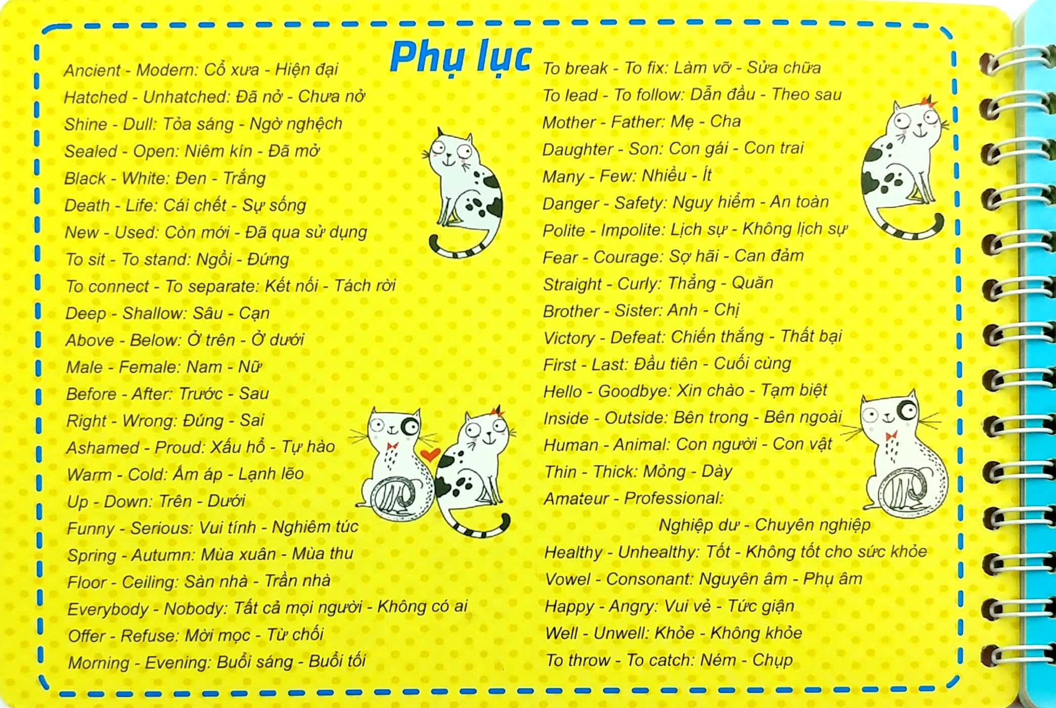Những Cặp Từ Vựng Trái Nghĩa Và Trò Chơi Ghép Chữ - Opposite Words In Pictures (Tập 2)