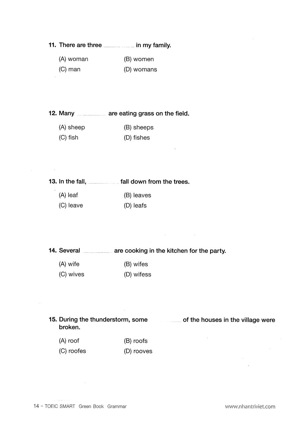 Toeic Smart - Green Book Grammar (Kèm CD)