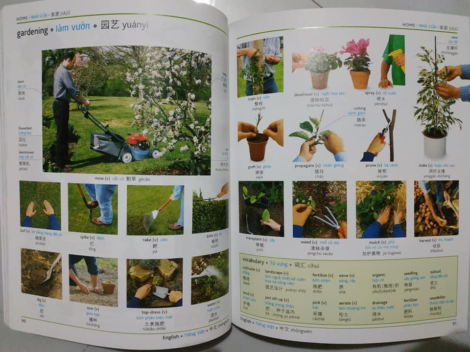 Combo 2 sách Từ điển hình ảnh Tam Ngữ Trung Anh Việt – Visual English Vietnamese Chinese Trilingual Dictionary +101 Thông Điệp Thay Đổi Cuộc Đời Phụ Nữ+DVD tài liệu