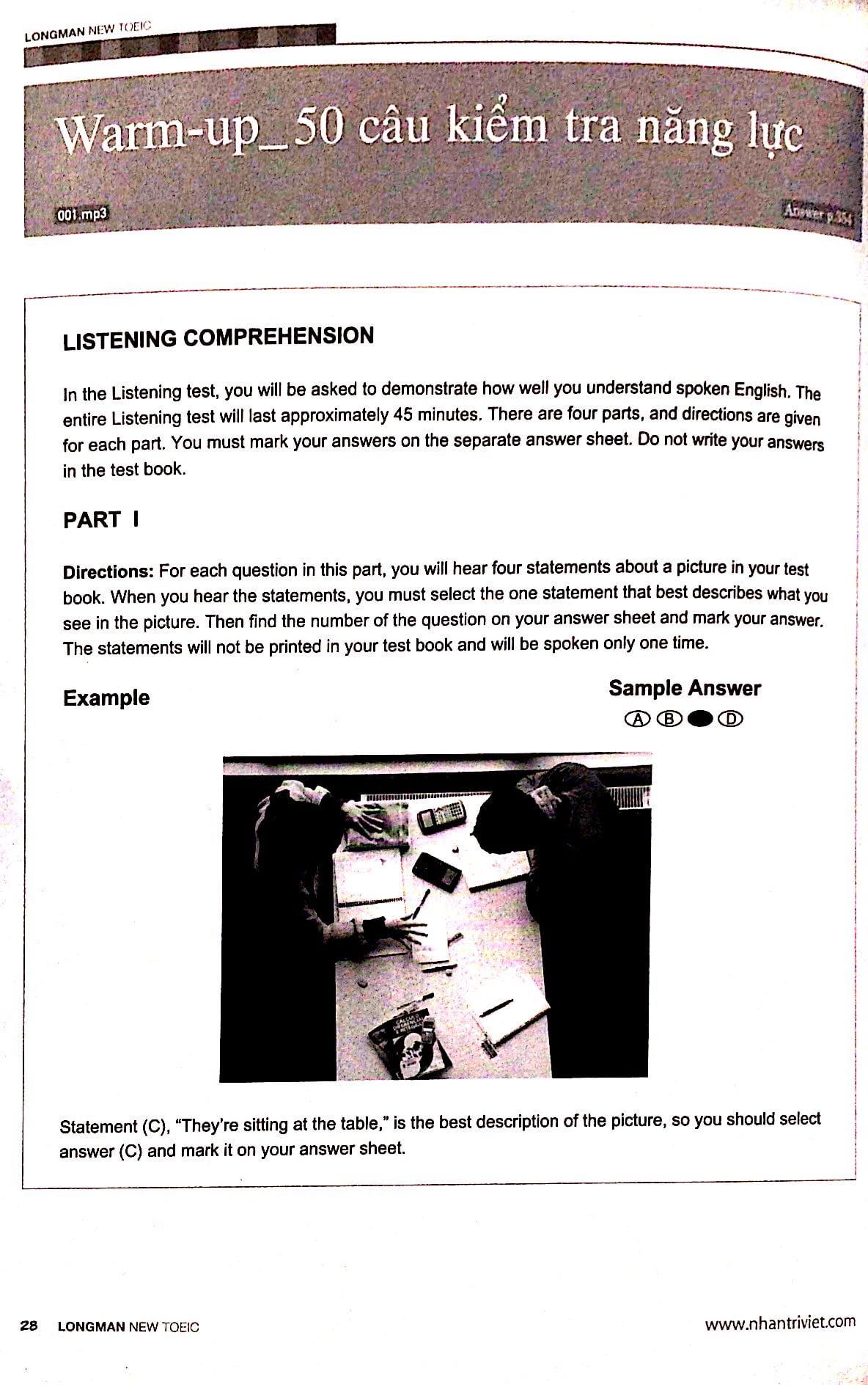 Longman New TOEIC Listening Comprehension (Kèm CD)