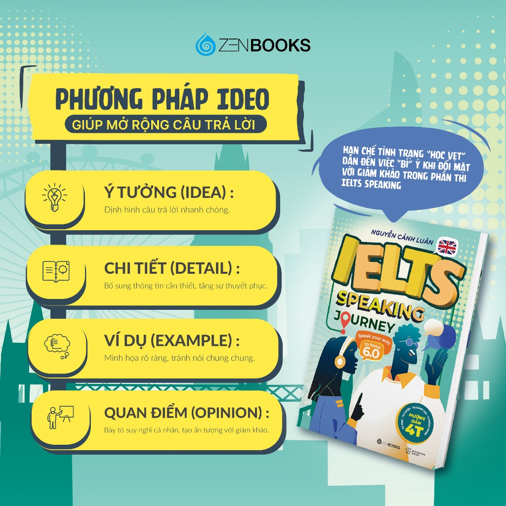 Bộ Sách Mentor + IELTS Speaking Journey: Lộ trình tự học IELTS Speaking từ cơ bản đến band 6.0