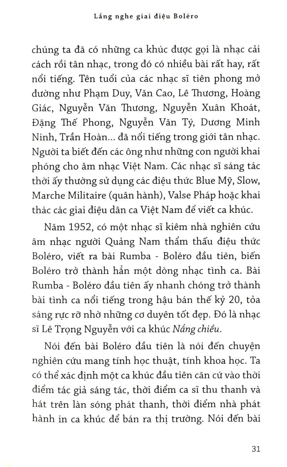 Lắng Nghe Giai Điệu BOLÉRO