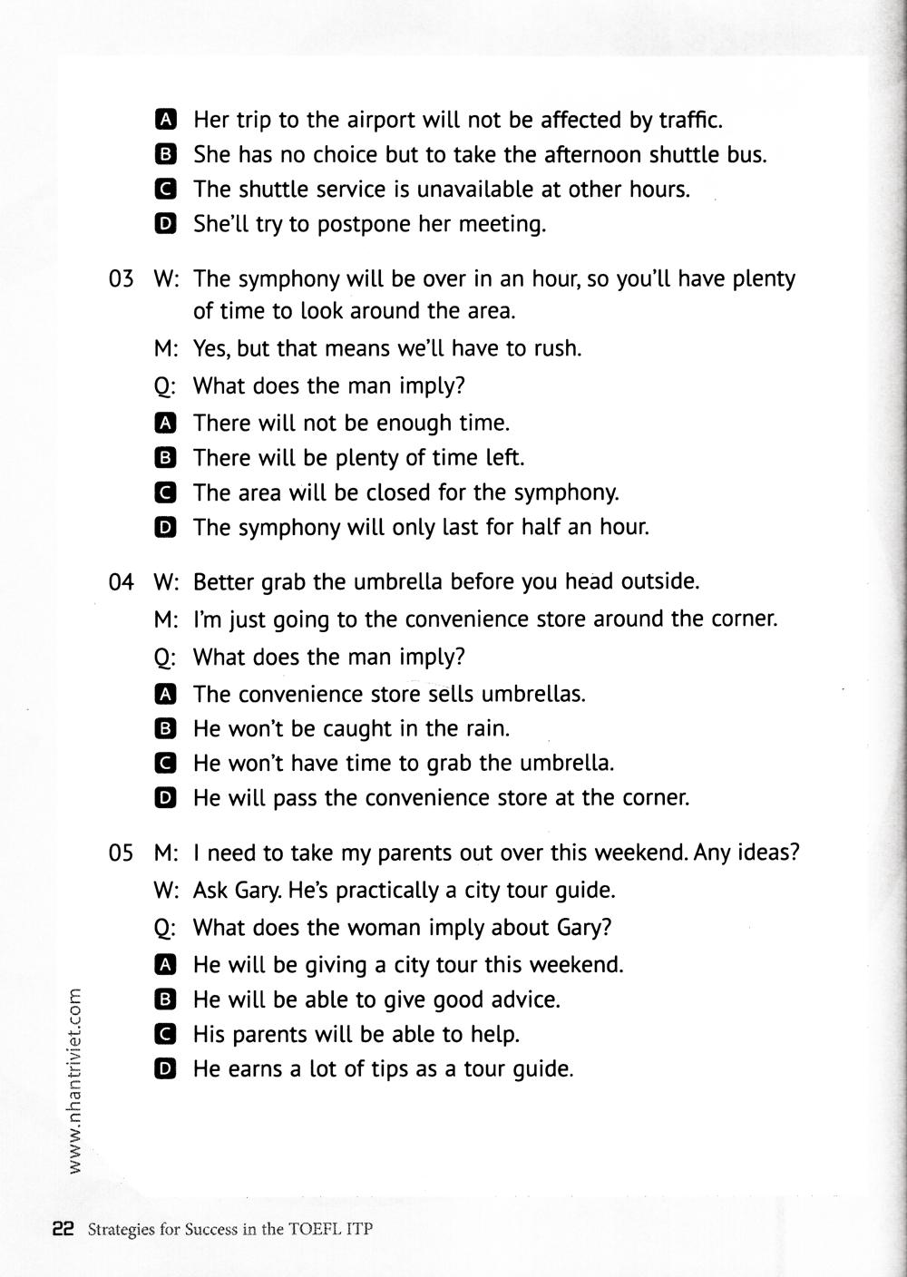 Strategies For Sucess In The TOEFL ITP (Kèm CD)