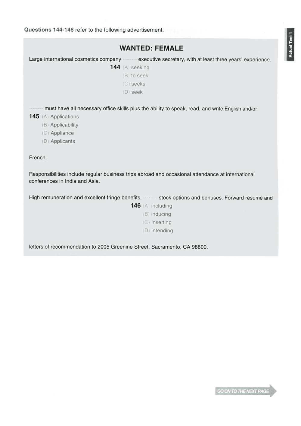 New TOEIC Actual Test Part 5,6 (Không CD)