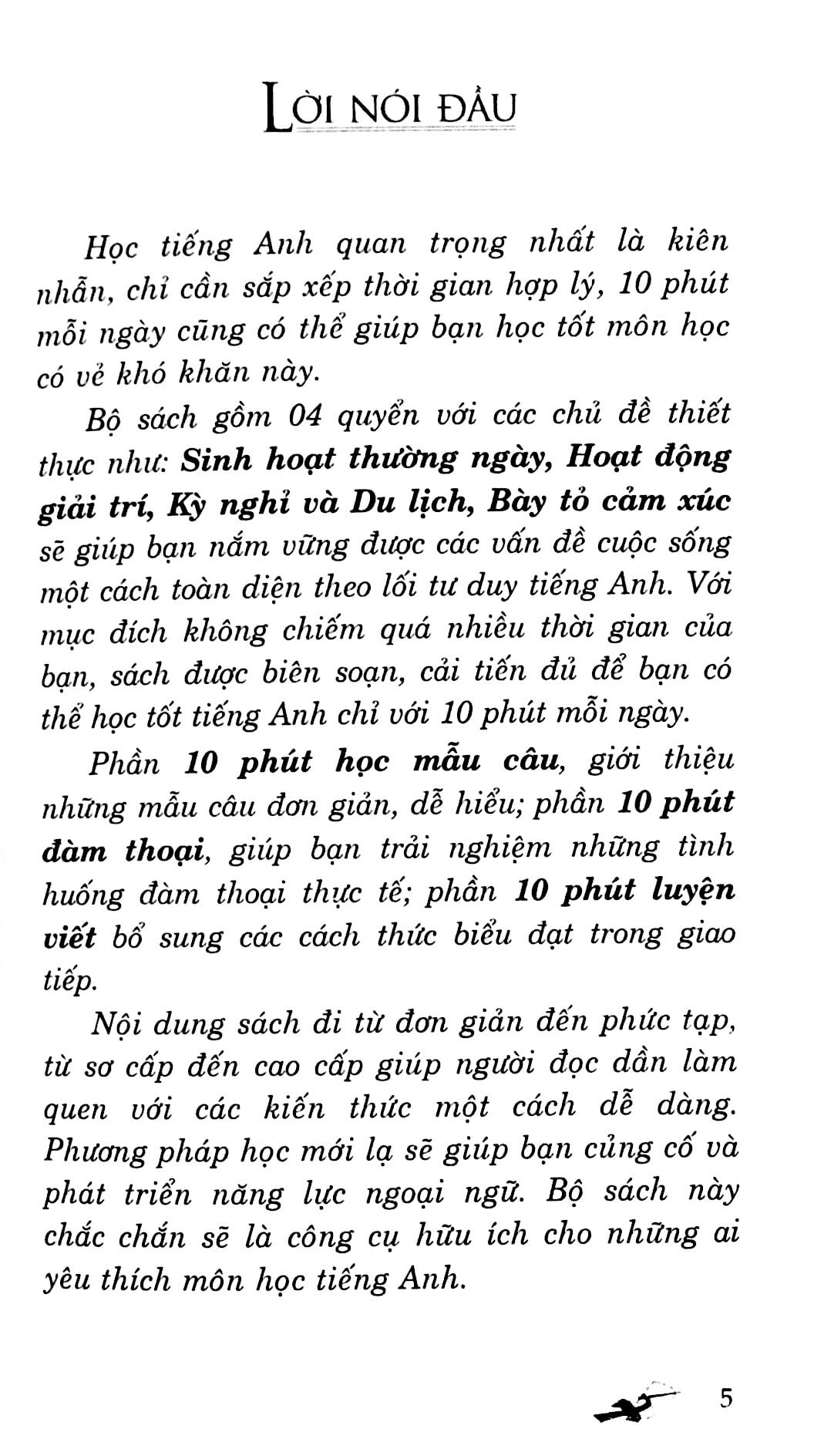 10 Phút Mỗi Ngày Để Học Tốt Tiếng Anh - Sinh Hoạt Thường Ngày (Kèm CD) - Vanlangbooks