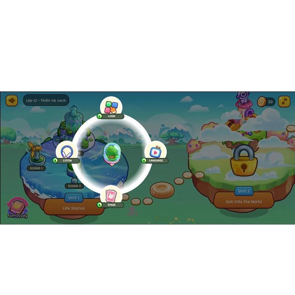 Gói Edufun Premium Level 12 (Thẻ Học Tiếng Anh EDUFUN + Tặng Kèm Sách Học Sinh, Sách Bài Tập, 2 Cuốn Truyện)