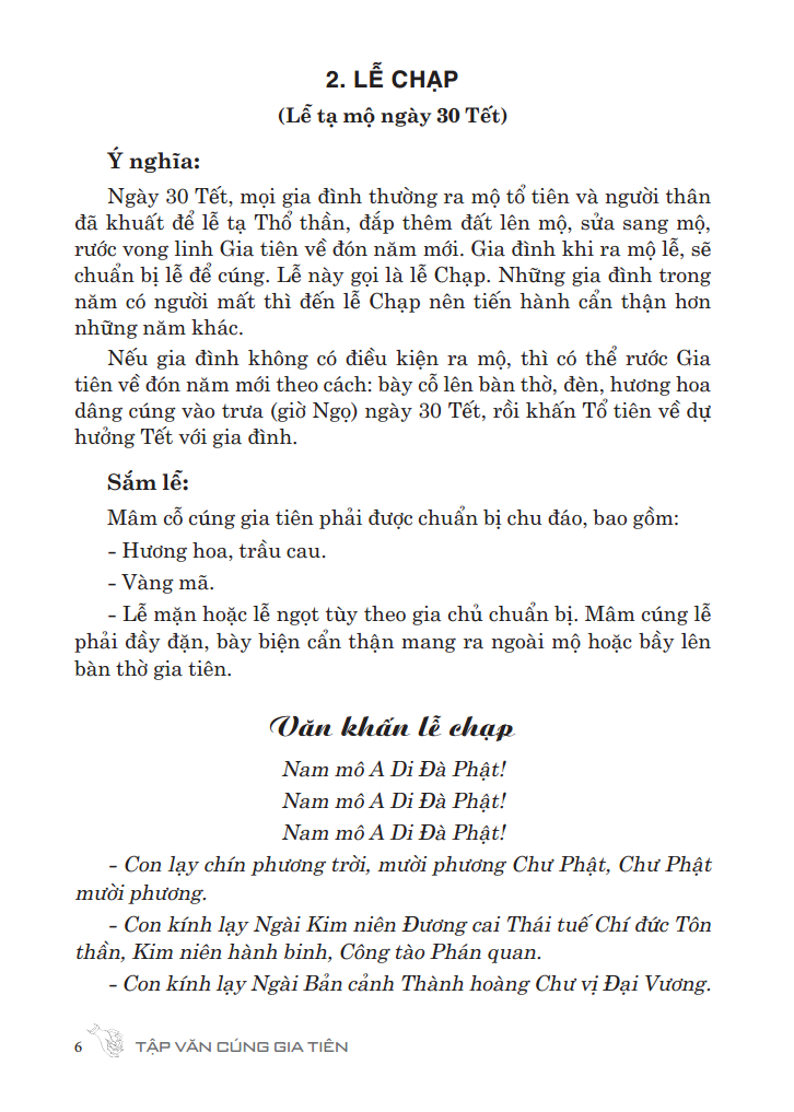 Tập Văn Cúng Gia Tiên (Văn Khấn Nôm Tại Nhà) (Tái Bản)