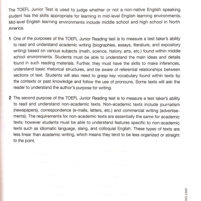 Master TOEFL Junior - Advanced Level B2 (Kèm CD)