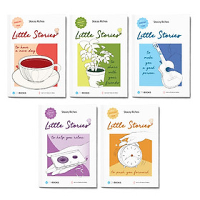 Combo 5 cuốn: Little Stories - To Help You Relax + Little Stories - To Push You Forward + Little Stories - To Share With Your Friends + Little Stories - To Make You A Good Person + Little Stories - To Have A Nice Day