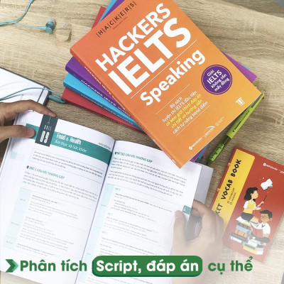 Combo Hackers IELTS (Tùy chọn/Combo 4 Cuốn: Listening + Reading + Speaking + Writing) - Bản Quyền