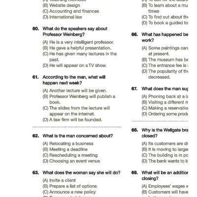 Comprehensive Toeic Training 1000 Practice Test Items (Vol 2) - Kèm CD