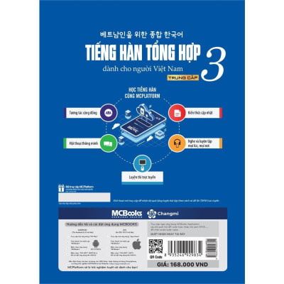 Sách - Tiếng Hàn Tổng Hợp Dành Cho Người Việt Nam - Trung Cấp 3 - Sách Bài Học - Bản Đen Trắng - MCBooks