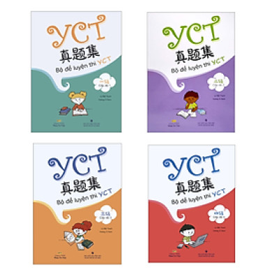 Sách- Combo: Bộ đề luyện thi YCT Cấp độ 1+ Cấp độ 2+ Cấp độ 3+ Cấp độ 4