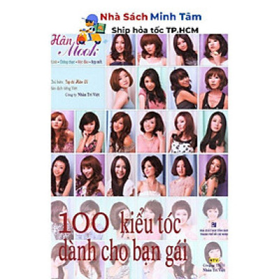 Sách - 100 Kiểu Tóc Dành Cho Bạn Gái - Nhân Trí Việt