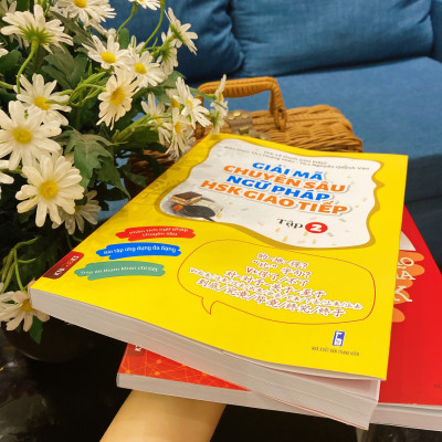 Sách -Combo:Giải mã chuyên sâu ngữ pháp HSK giao tiếp tập 2+ Đáp án tham khảo giải mã ngữ pháp hsk tập 2 +DVD tài liệu