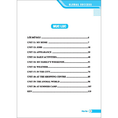 GLOBAL SUCCESS - Bài Tập Trắc Nghiệm Tiếng Anh Lớp 4 Tập 2 - Có đáp án