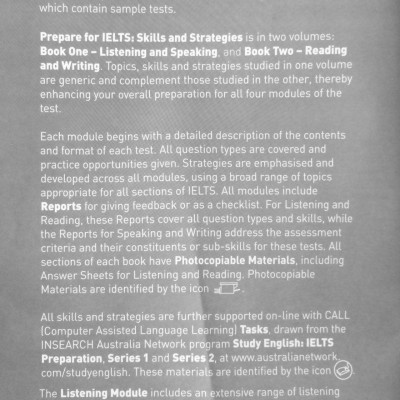 Prepare For IELTS: Skill And Strategies Book One: Listening And Speaking (Không Kèm CD)