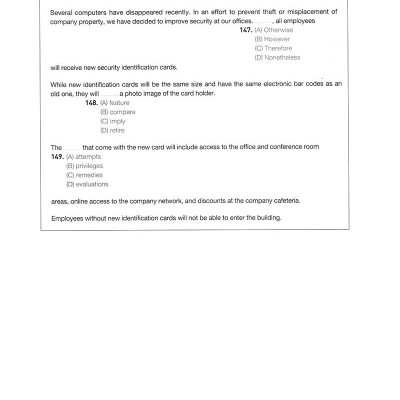Complete TOEIC Reading Comprehension