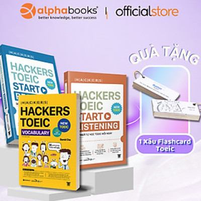 Combo Hackers TOEIC : VOCABULARY + START READING + START LISTENING - Bản Quyền