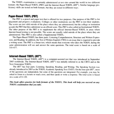 Practice Exercises For The TOEFL iBT (6th Edition) - Không Kèm CD