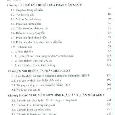 Tính Toán Công Trình Tương Tác Với Nền Đất Bằng Phần Mềm GEO5 - Geotechnical Software Suite (Tái bản)