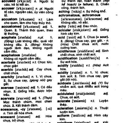 Từ Điển Anh - Việt