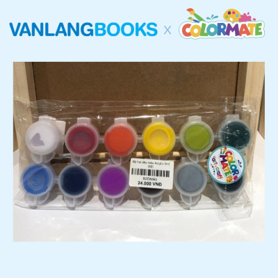 Sách Vẽ Màu Nước Cho Người Mới Bắt Đầu (Tái Bản 2025) + Bộ 2 Dây Màu Acrylic 5ml - Vanlangbooks x Colormate