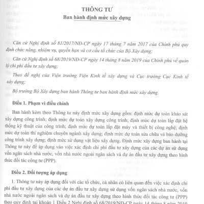 Định Mức Dự Toán Lắp Đặt Hệ Thống Kỹ Thuật Của Công Trình