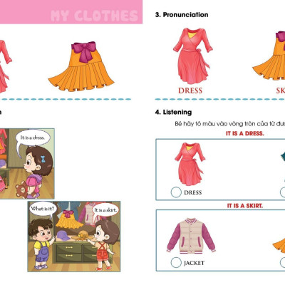 I Can My clothes - sách học tiếng Anh cho trẻ mầm non