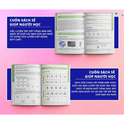 Sách - Combo 15 Phút Tự Học Tiếng Hàn Mỗi Ngày + Tập Viết Tiếng Hàn Cho Người Mới Bắt Đầu Mcbooks
