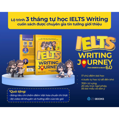COMBO Sách Lộ Trình Tự Học IELTS Writing & Speaking Từ Cơ Bản Đến Band 6.0