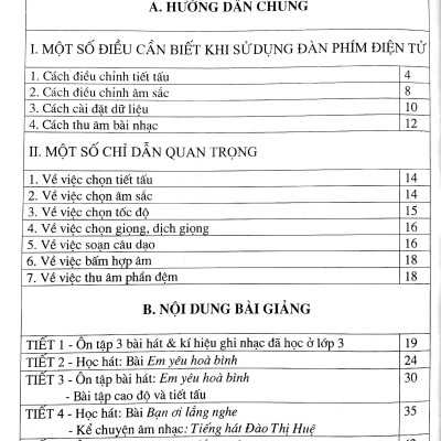 Giúp Giáo Viên Sử Dụng Tốt Đàn Phím Điện Tử Trong Thiết Kế Bài Giảng Âm Nhạc Lớp 4 (Kèm CD)