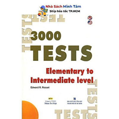 Sách - 3000 Tests Elementary To Intermediate (Không CD) - Nhân Trí Việt