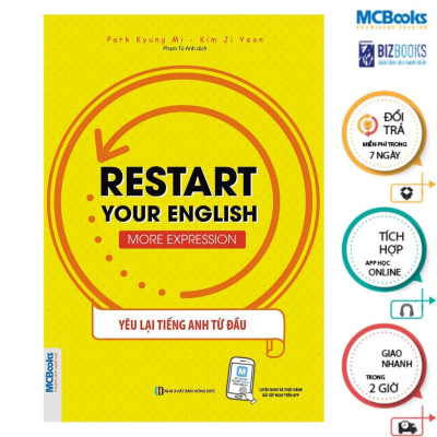 Sách - Restart Your English - Yêu Lại Từ Đầu Tiếng Anh - More Expression + Traveling Abroad - Combo 2 Cuốn - MCBooks