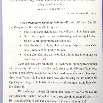 Đánh Thức Tài Năng Toán Học - Unleash The Maths Olympian In You! - Tập 5 (11-13 Tuổi) (Tái Bản 2023)