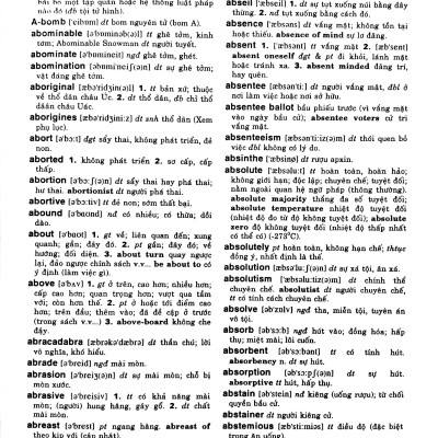 Từ Điển Anh Việt - Việt Anh