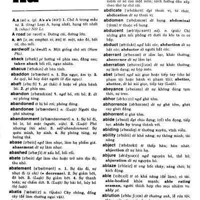 Từ Điển Anh Việt - Việt Anh