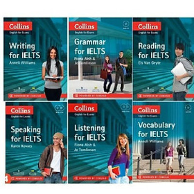 Sách - Trọn Bộ 6 Cuốn Collins English For Exams: Writing, Reading, Speaking, Listening, Grammar, Vocabularry - Nhân Trí Việt